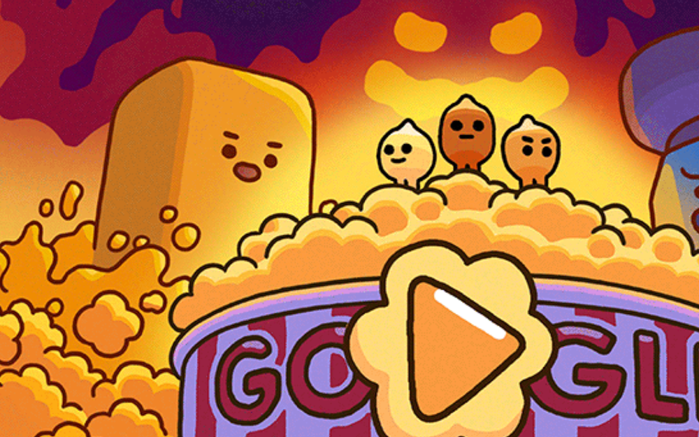 Popping Fun - Google's Interactive Popcorn Doodle Takes Center Stage