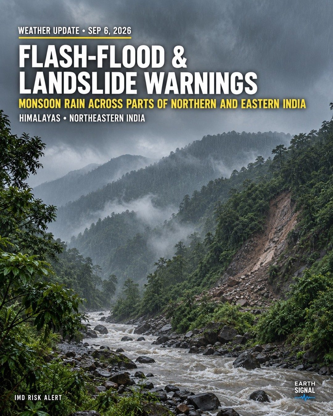 India Monsoon Alert: Flash Floods, Landslides