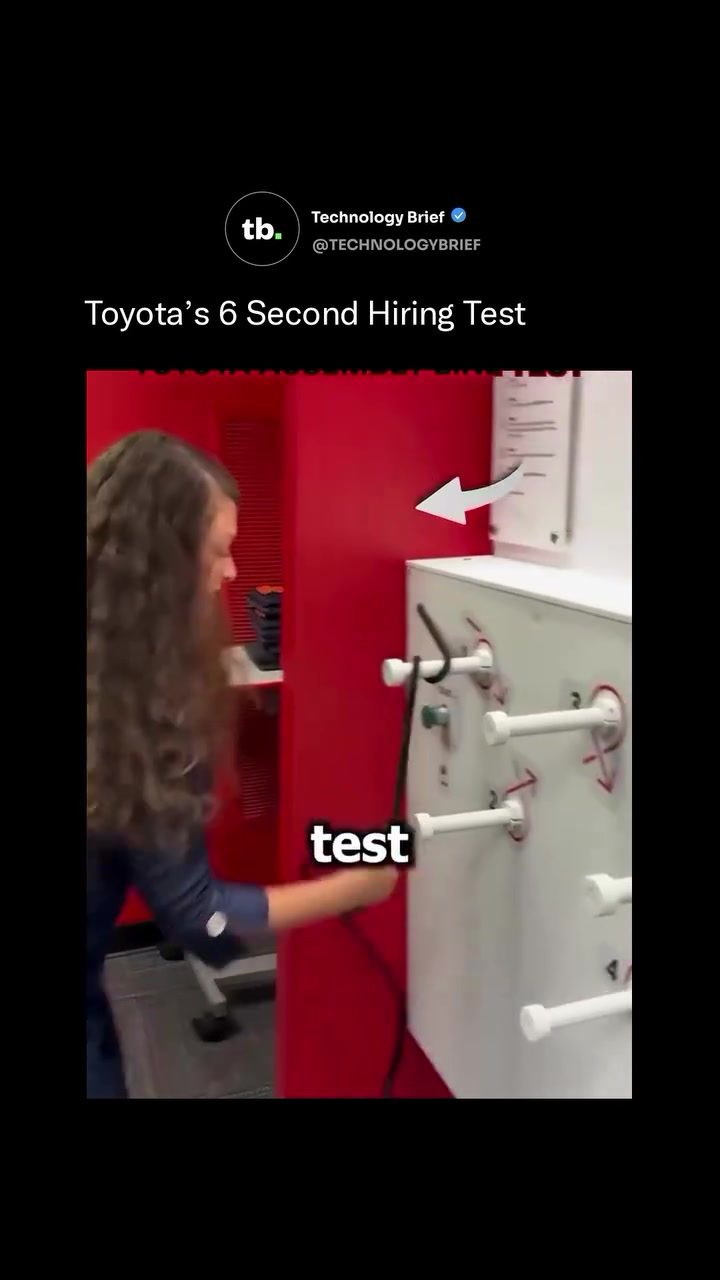 Toyota's Six-Second Hiring Test: Speed and Precision