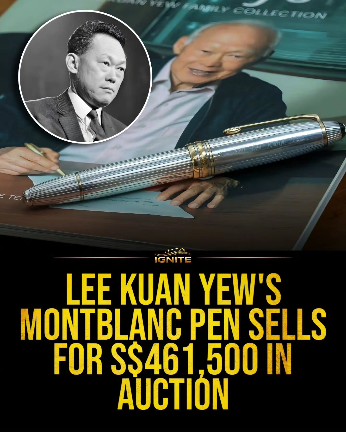 Lee Kuan Yew's Luxury Montblanc Pen Sells for S$461,500