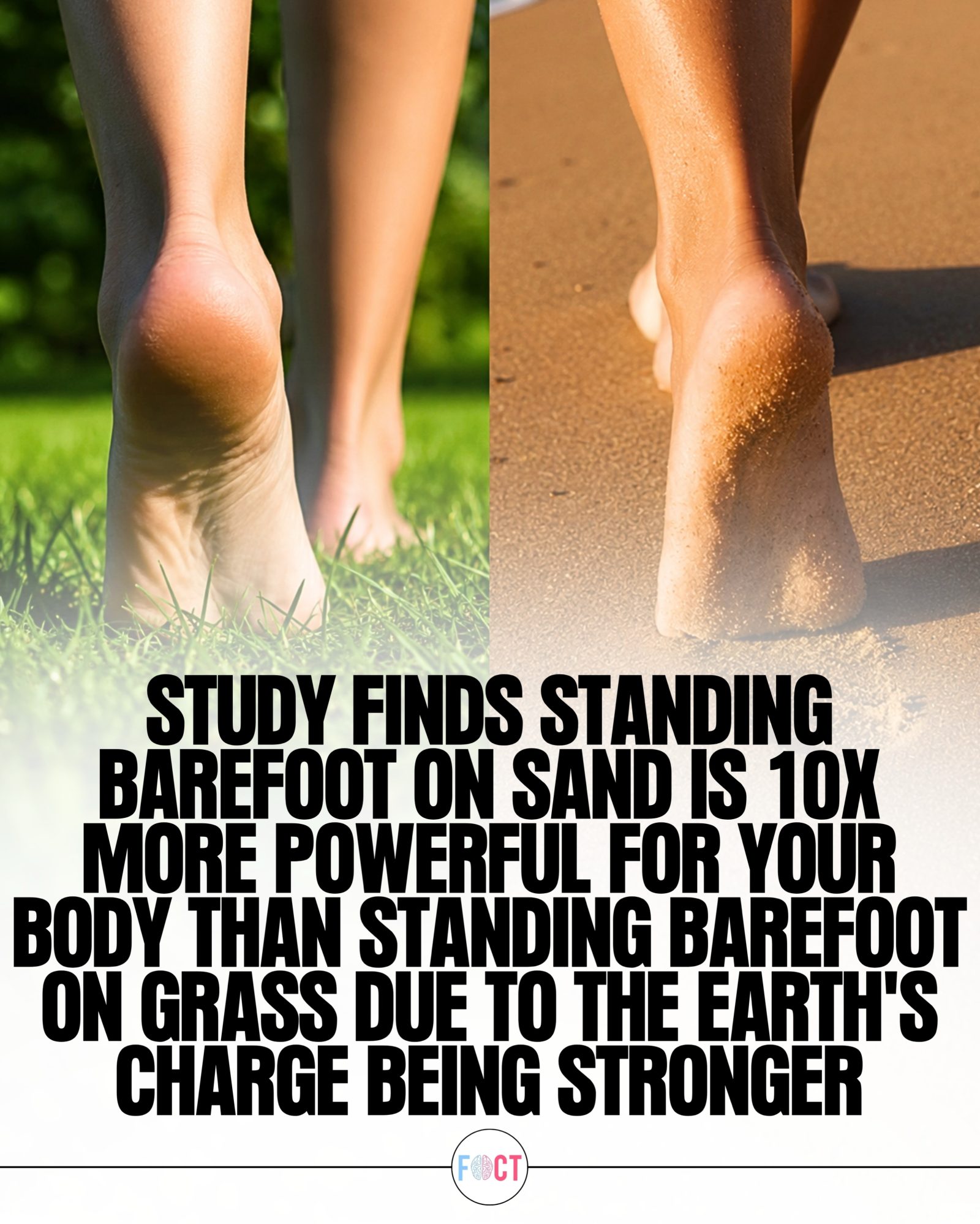 Barefoot Beach Sand: 10X More Powerful Grounding Than Grass