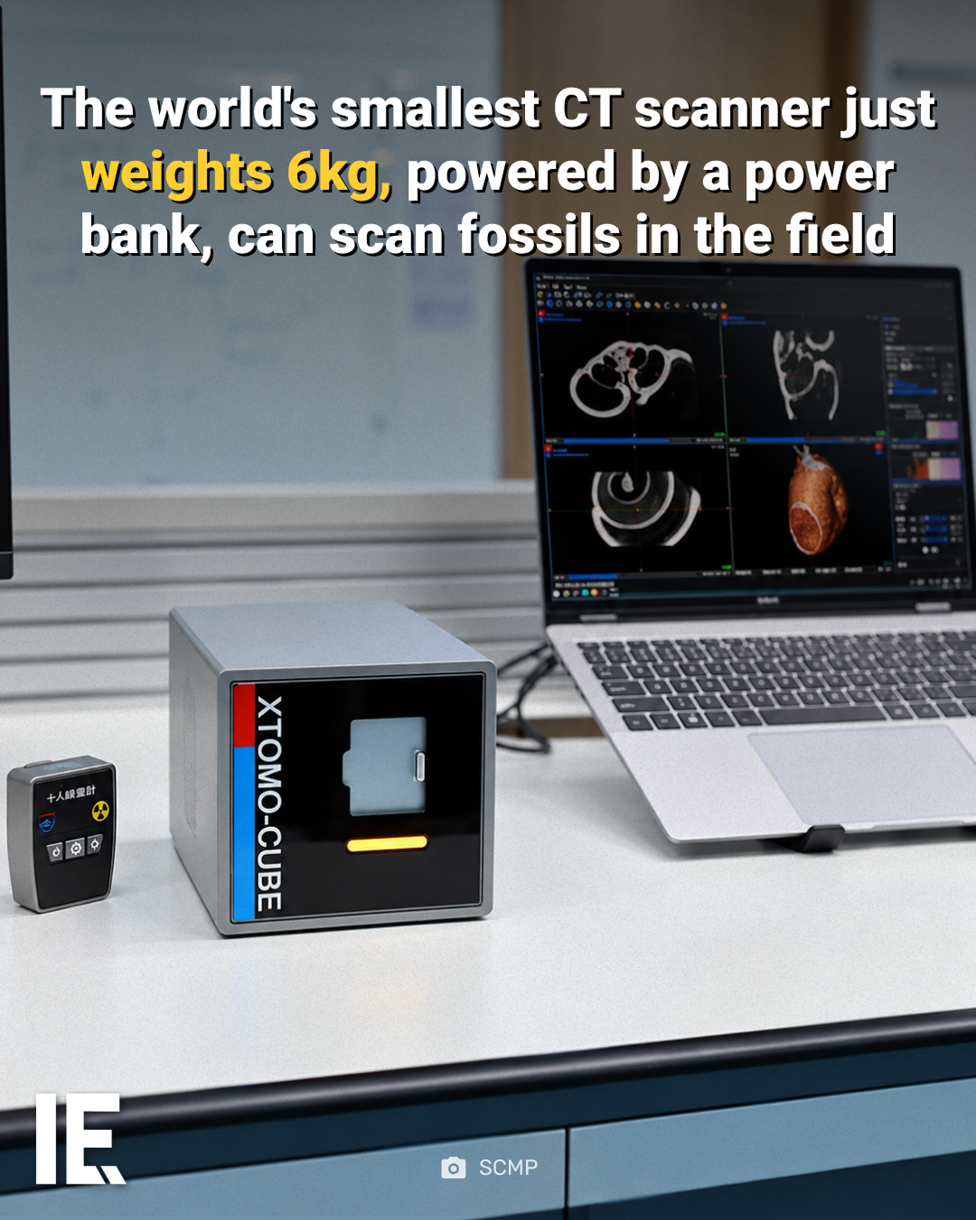 XTOM-CUBE Miniature CT Scanner for Field Fossil Scans