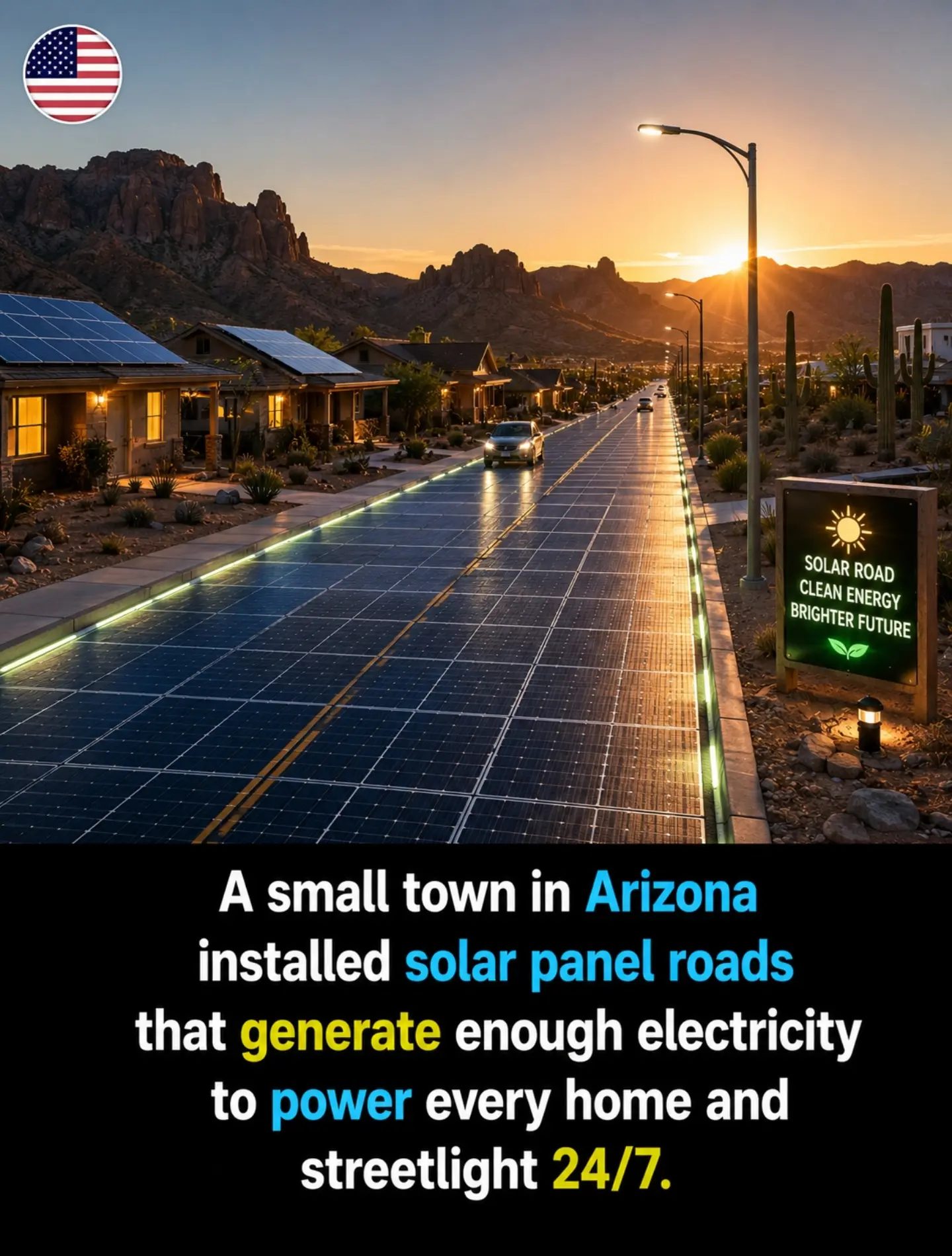 Arizona Town Powers Homes with Solar Panel Roads