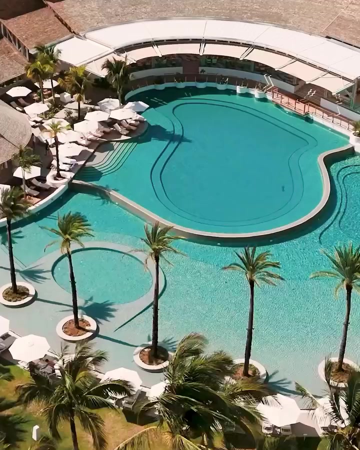 Luxury Resort Beach Views: Aerial Tour