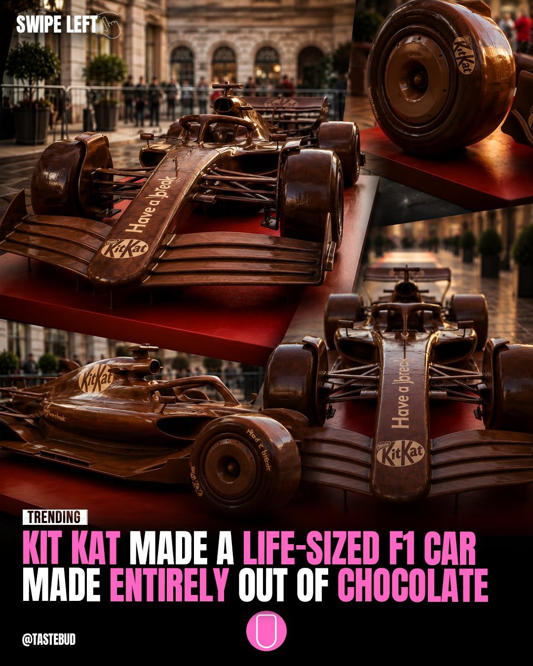 KitKat Unveils Life-Sized Chocolate Formula 1 Car