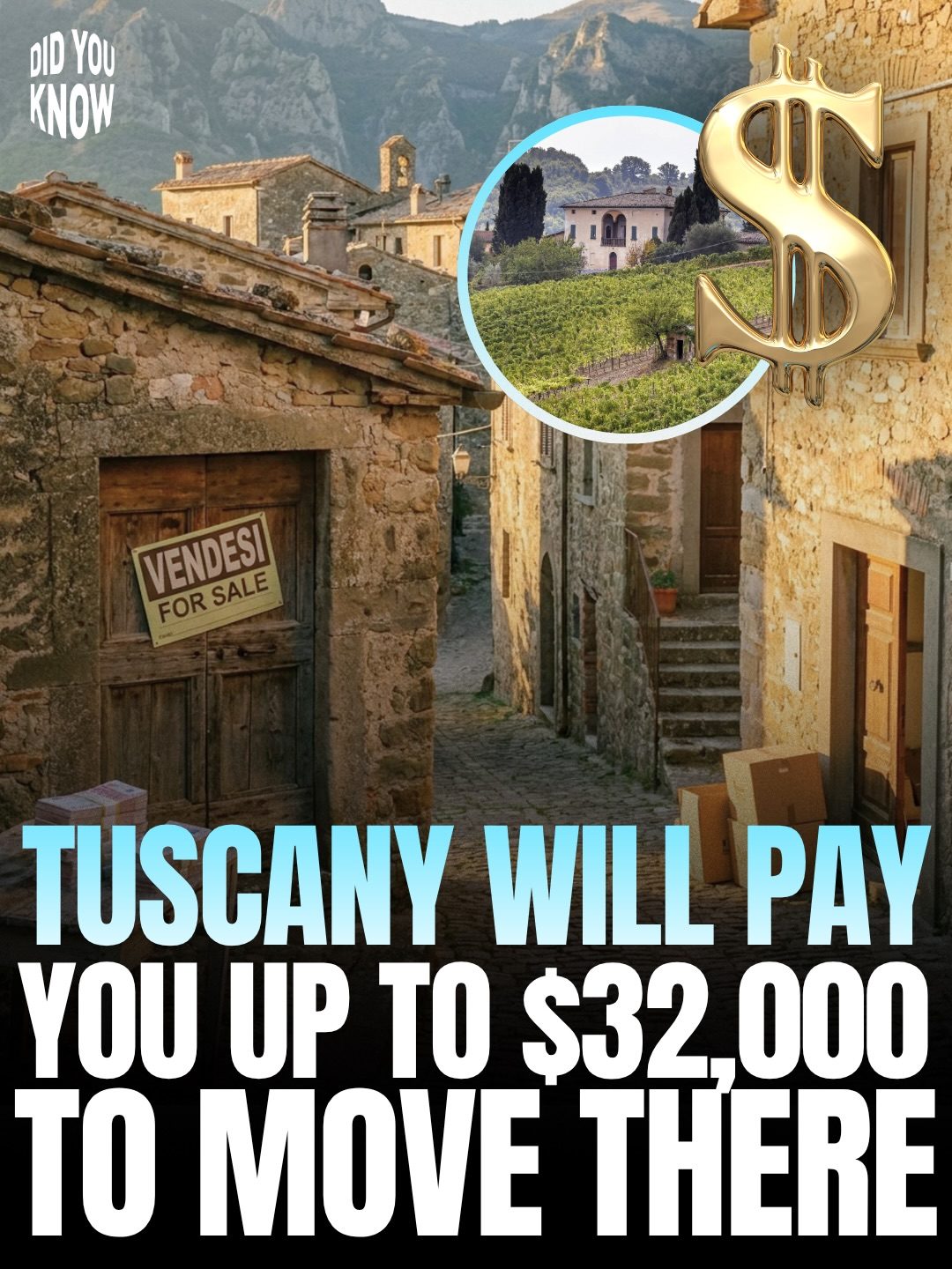 Tuscany: Move Here, Get $32,000 to Renovate a Historic Home