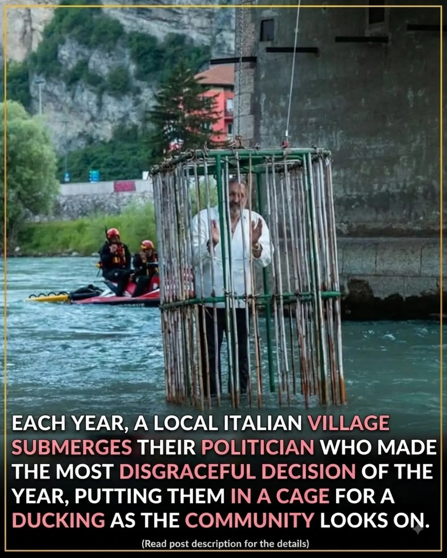 Italy's Annual Tradition: Dunking Politicians for Bad Decisions