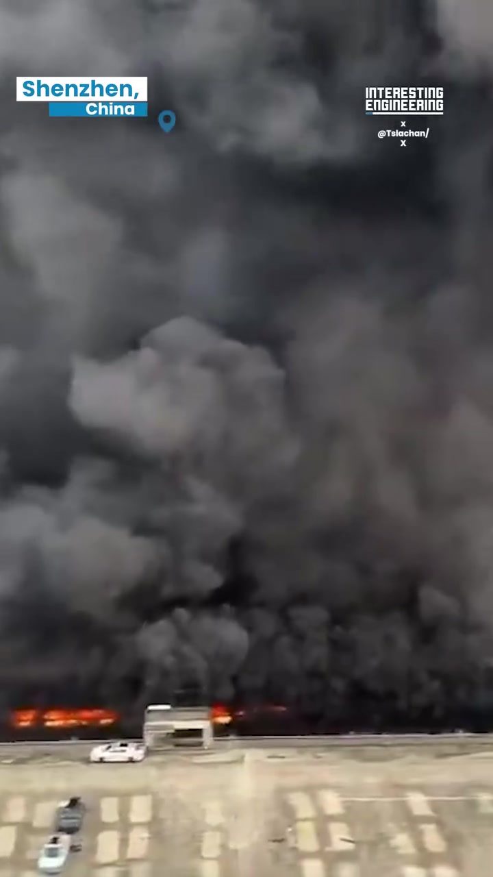 Massive Fire at BYD Factory in Shenzhen