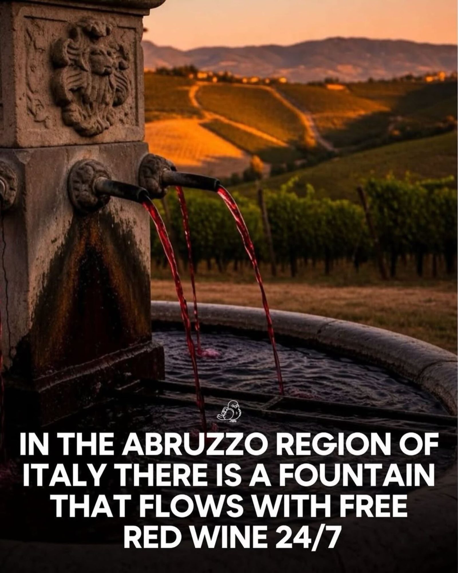 Discover the Unique Wine Fountain in Abruzzo, Italy