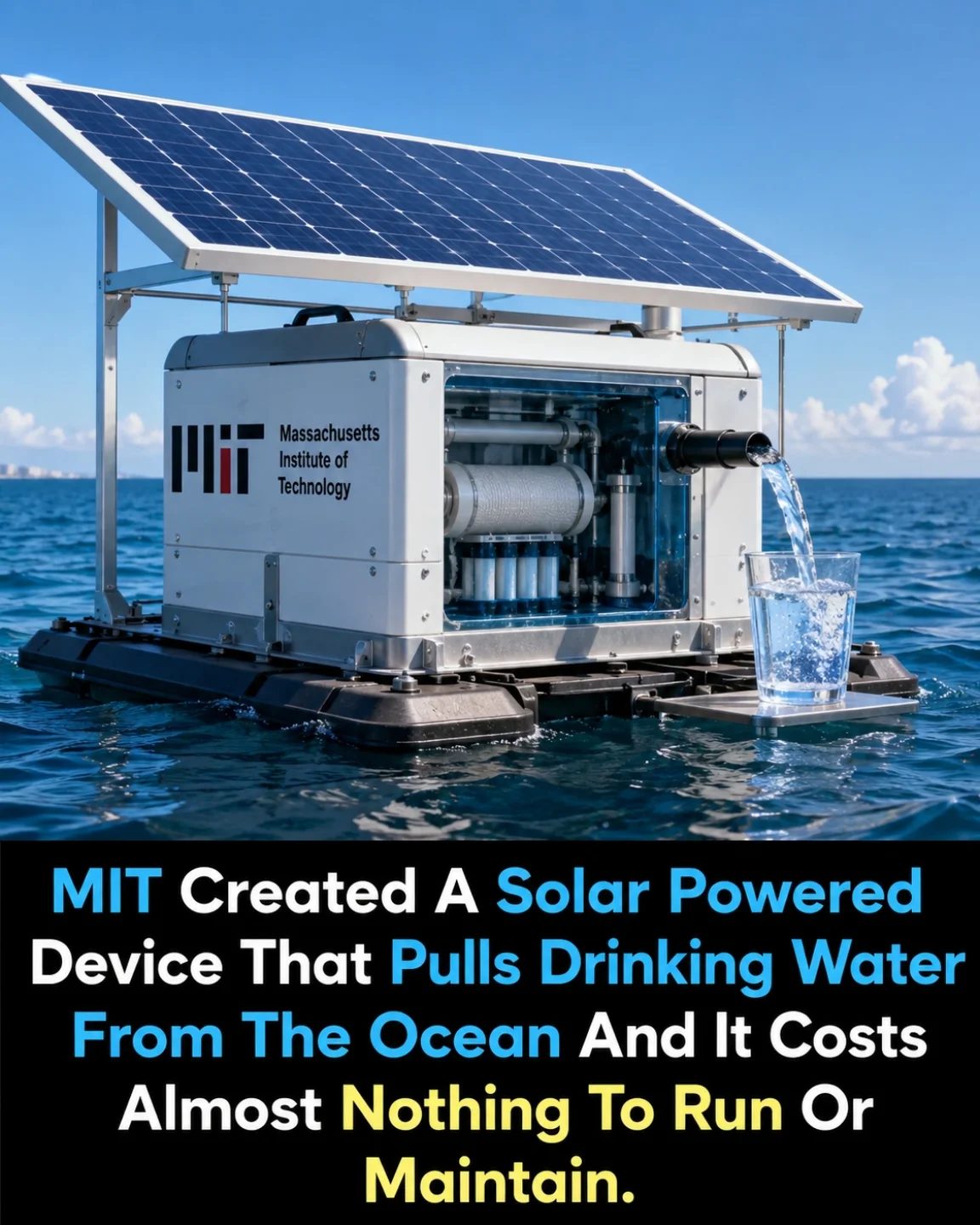 MIT's Solar-Powered Ocean Water Purifier: Clean Drinking Water