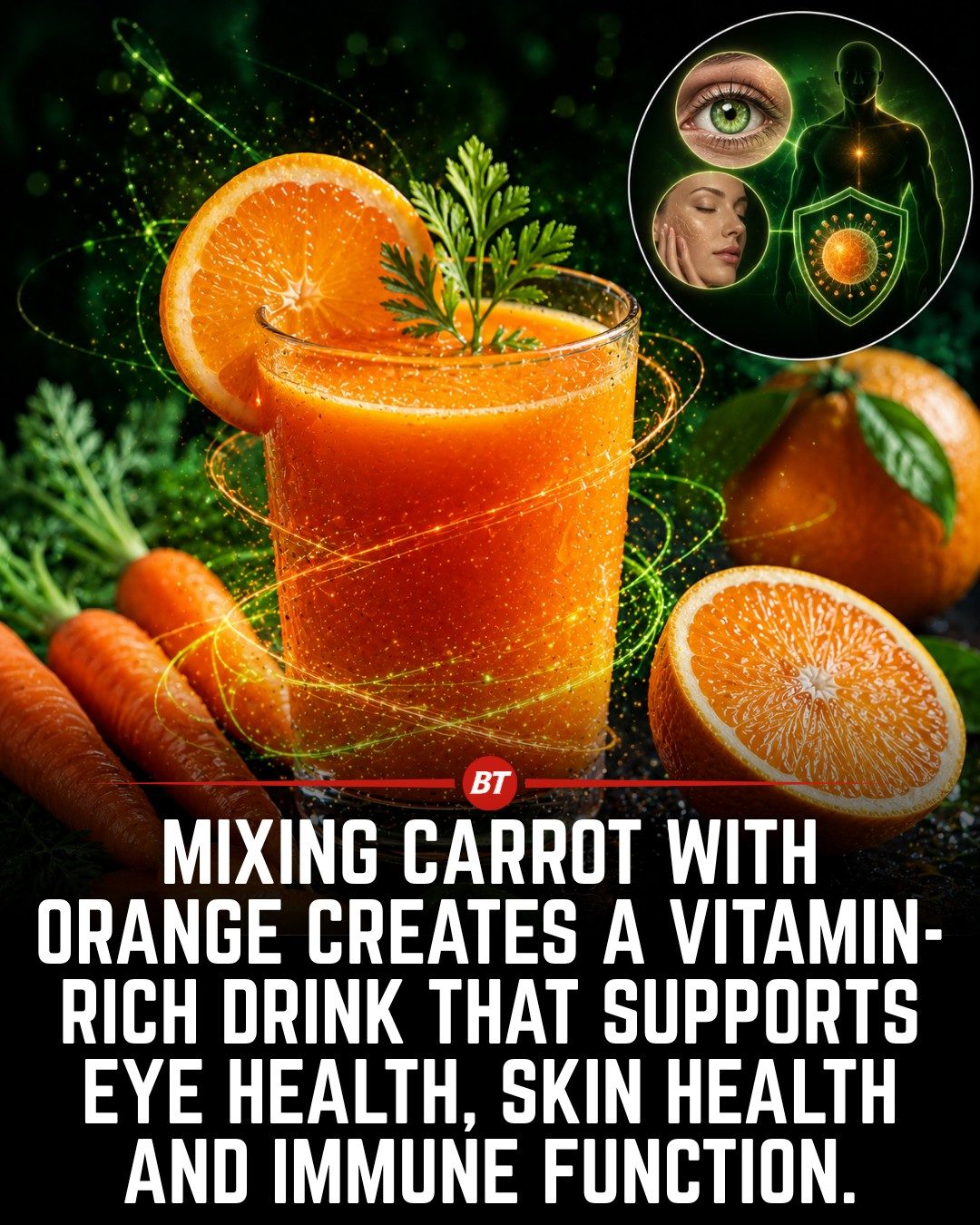 Carrot Orange Juice Health Boost: Eyes, Skin, Immune Support