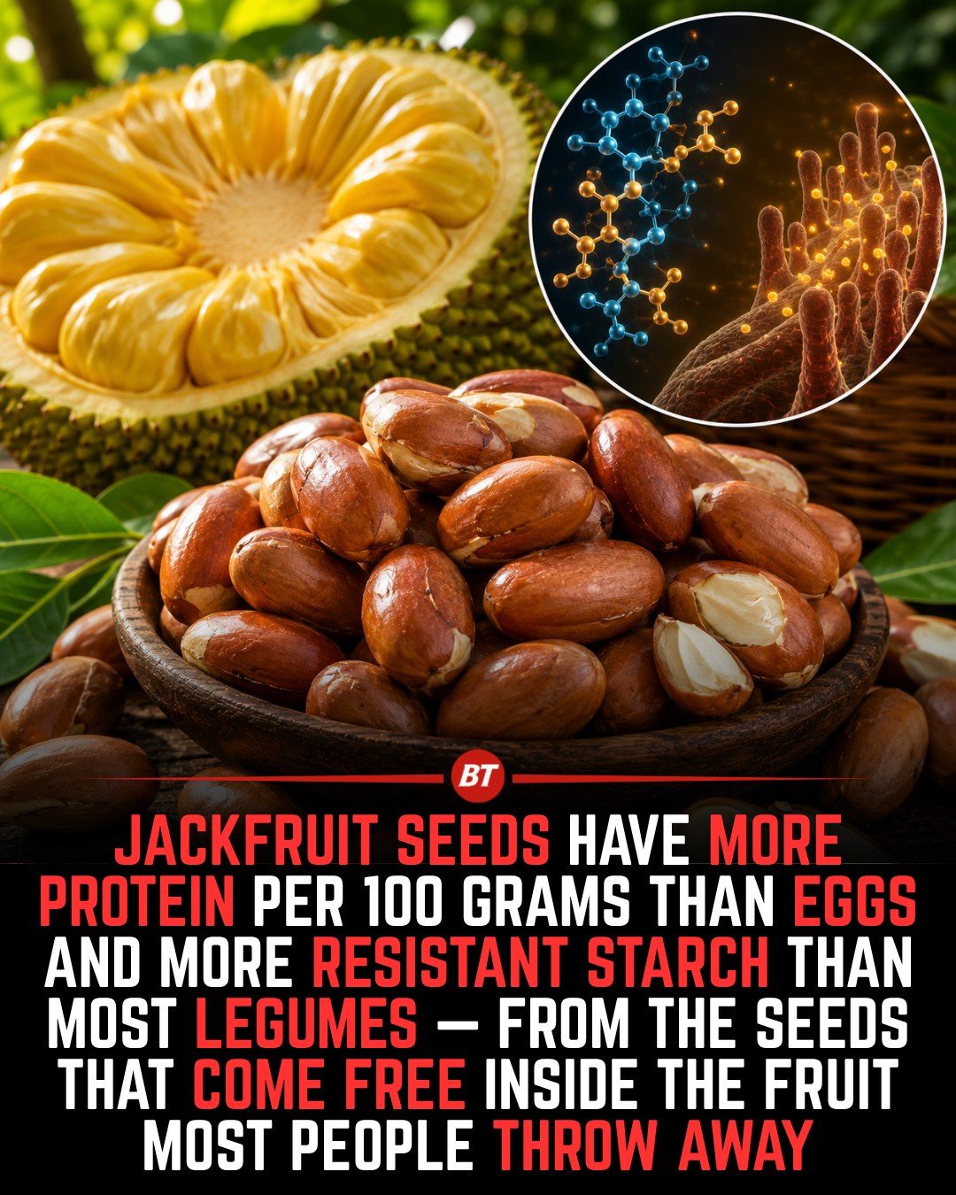 **Discover the Nutritional Power of Jackfruit Seeds, Often Thrown Away**