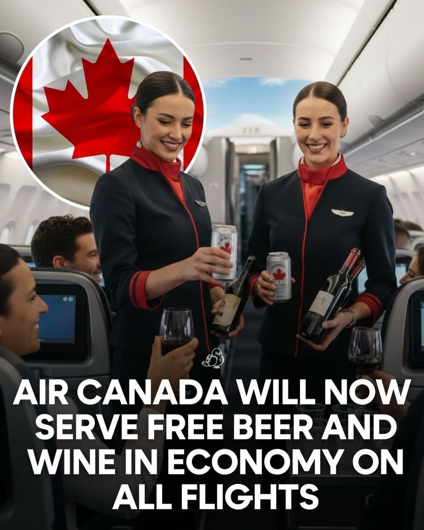 Air Canada Offers Free Beer and Wine in Economy on All Flights