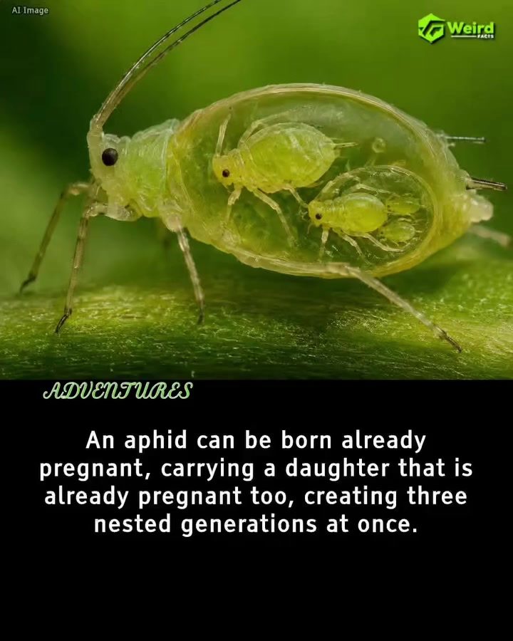 Aphid's Telescoping Generations: Rapid Asexual Reproduction