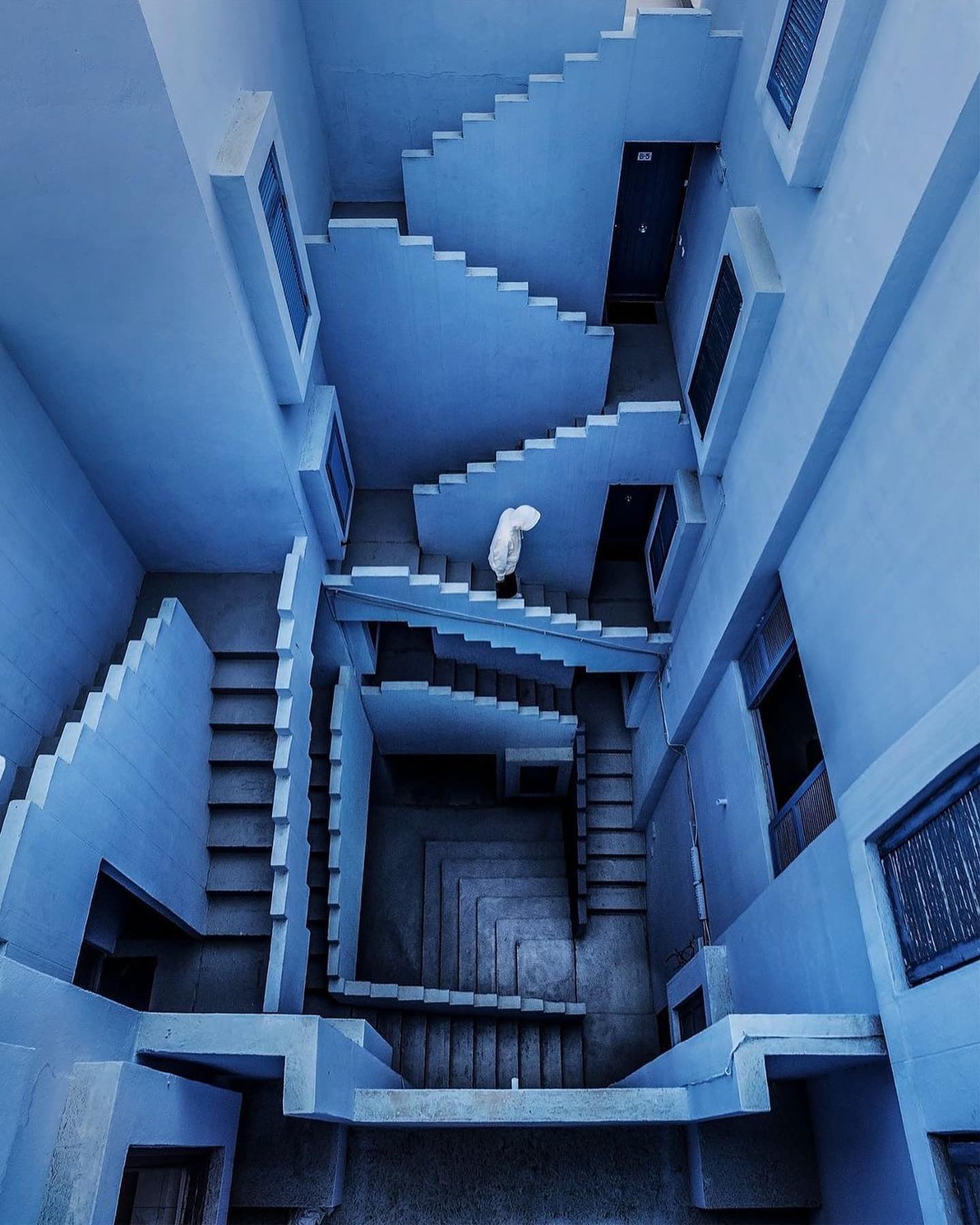 Architectural Staircase Designs in Blue