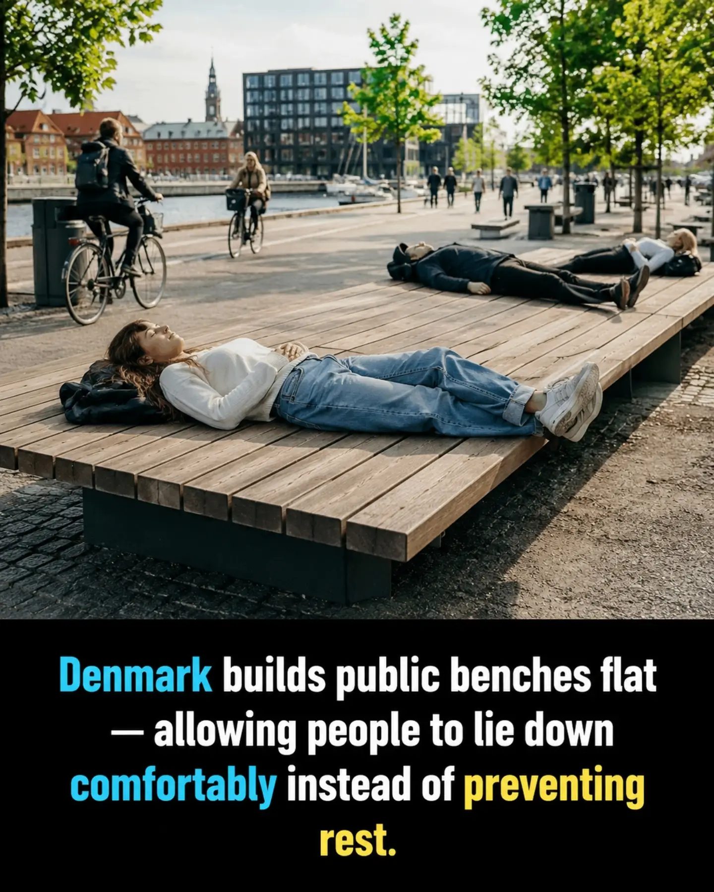 Denmark's Unique Public Bench Design for Ultimate Comfort