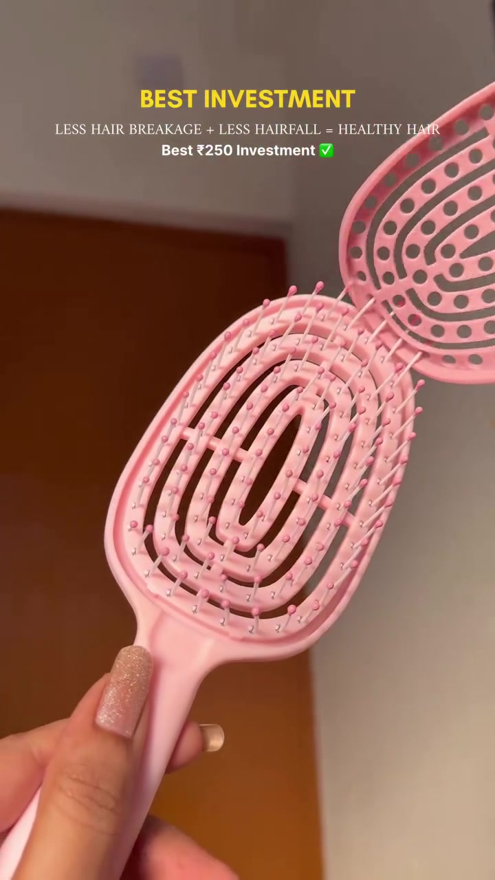 Transform Your Hair with a ₹250 Pink Hairbrush