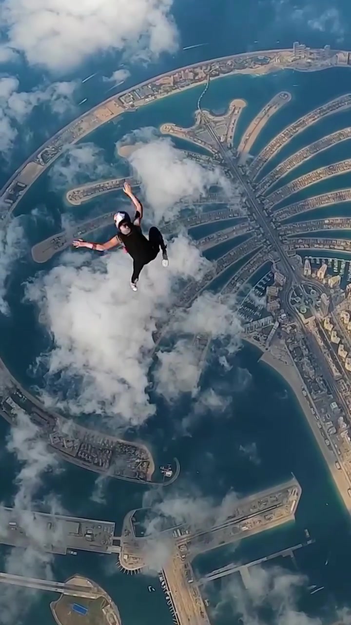 Maja Kuczynska's Skydiving Adventure Over Palm Jumeirah