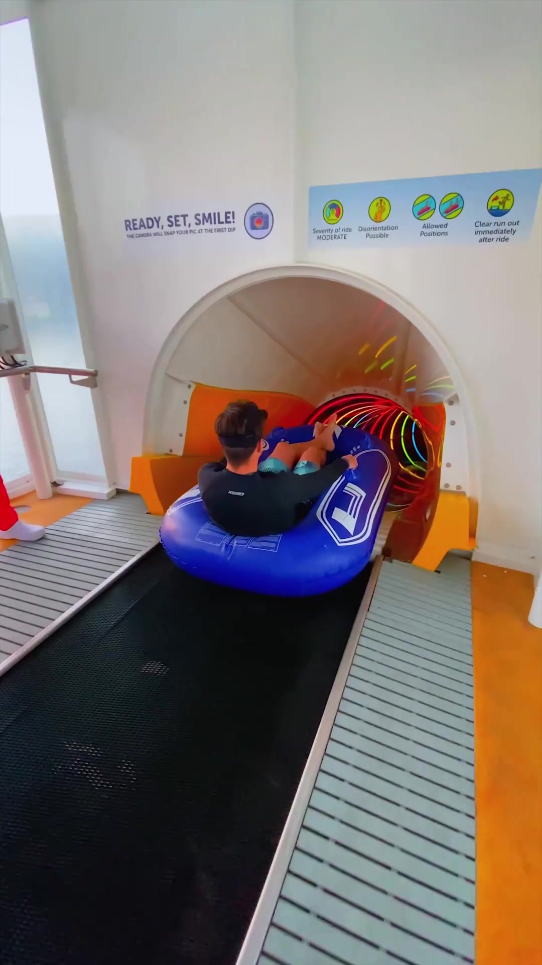 Water Slide Ride: Speed, Disorientation, Safety