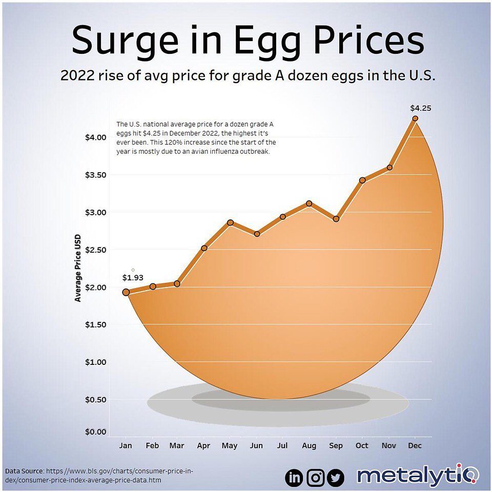 The U.S. Egg Price Surge in 2022: Causes and Impact