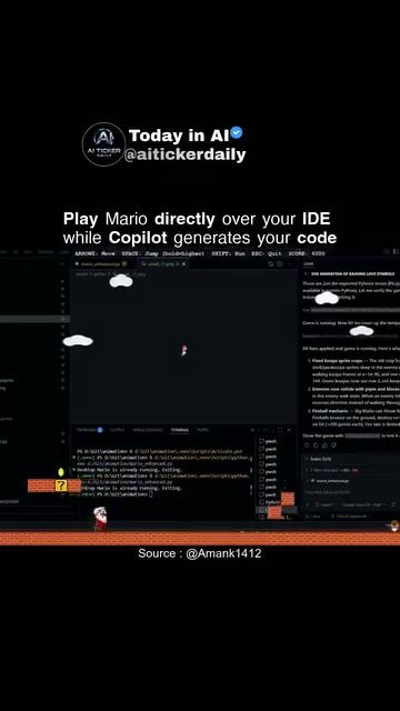 Code While You Play: Mario Meets IDE with AI Copilot