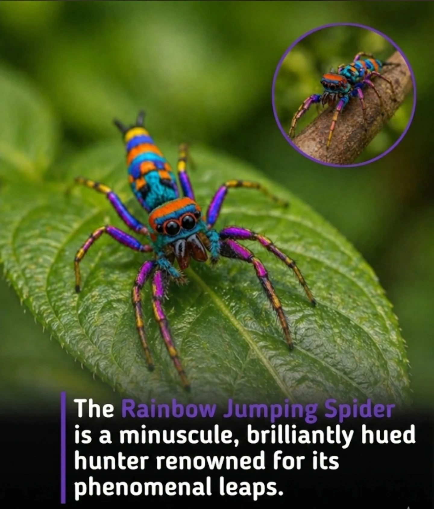 Discover the Vibrant World of the Rainbow Jumping Spider