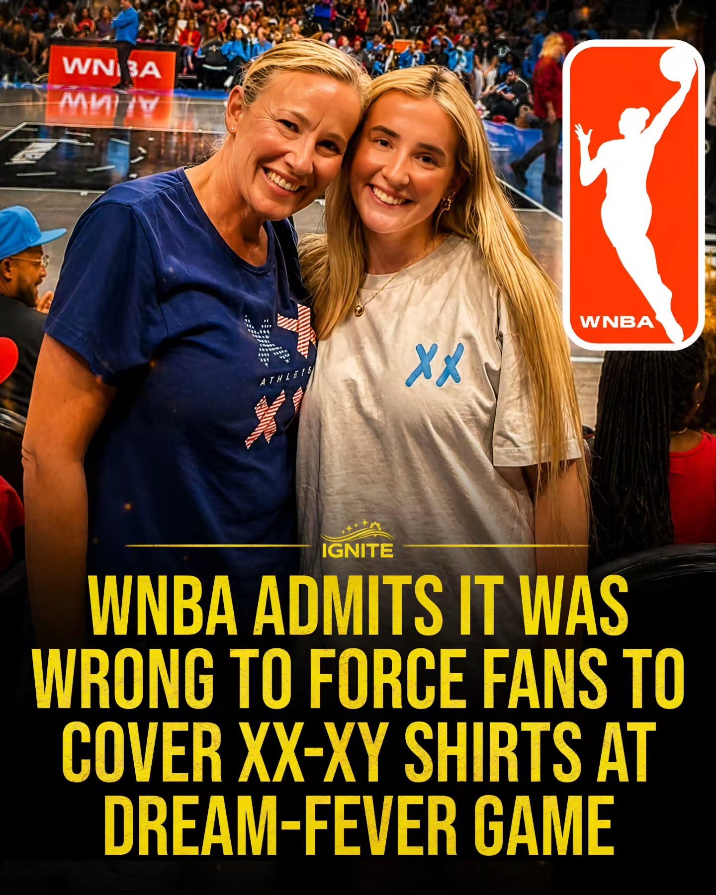 WNBA Apologizes for Fan Shirt Cover Policy at Dream-Fever Game
