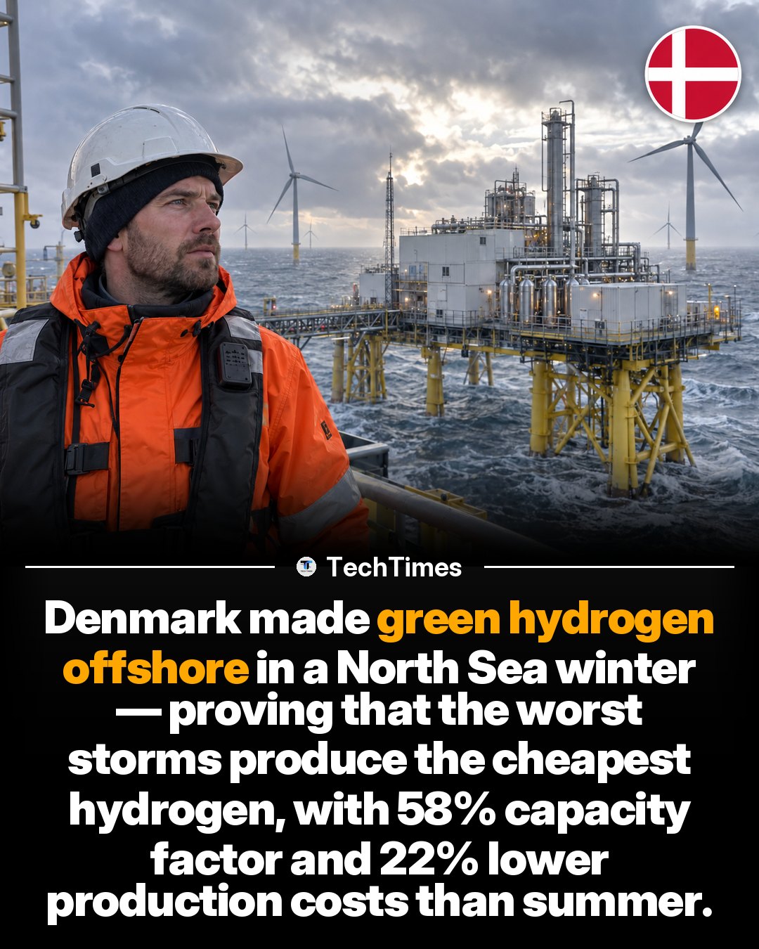 Denmark's Offshore Green Hydrogen Production in Winter