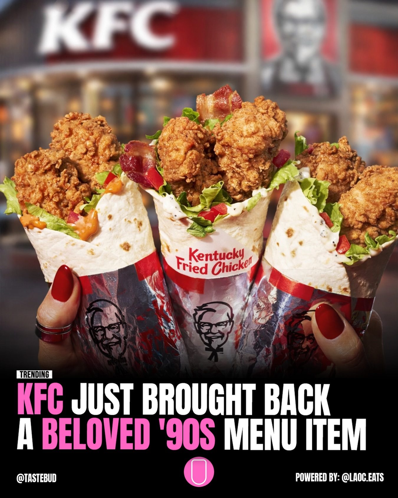 KFC Brings Back the '90s Twister Wrap – With a Twist