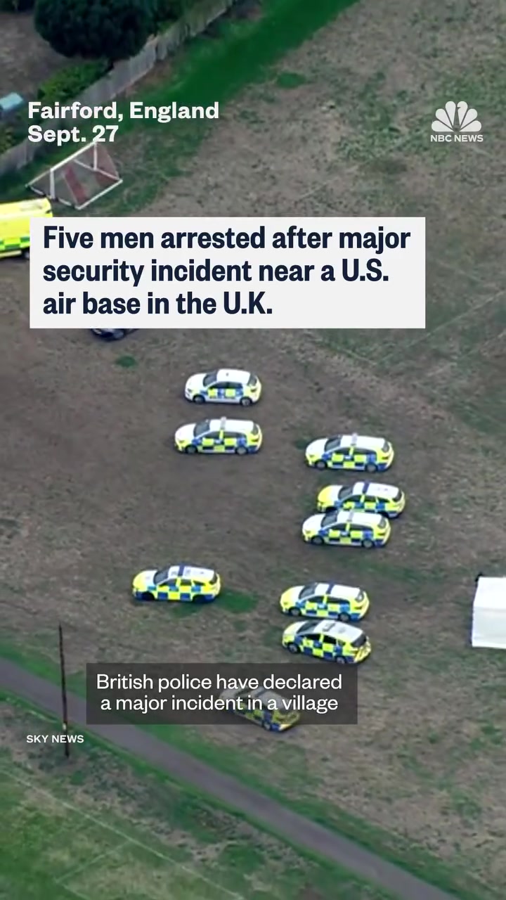 RAF Fairford Security Incident: Five Men Arrested