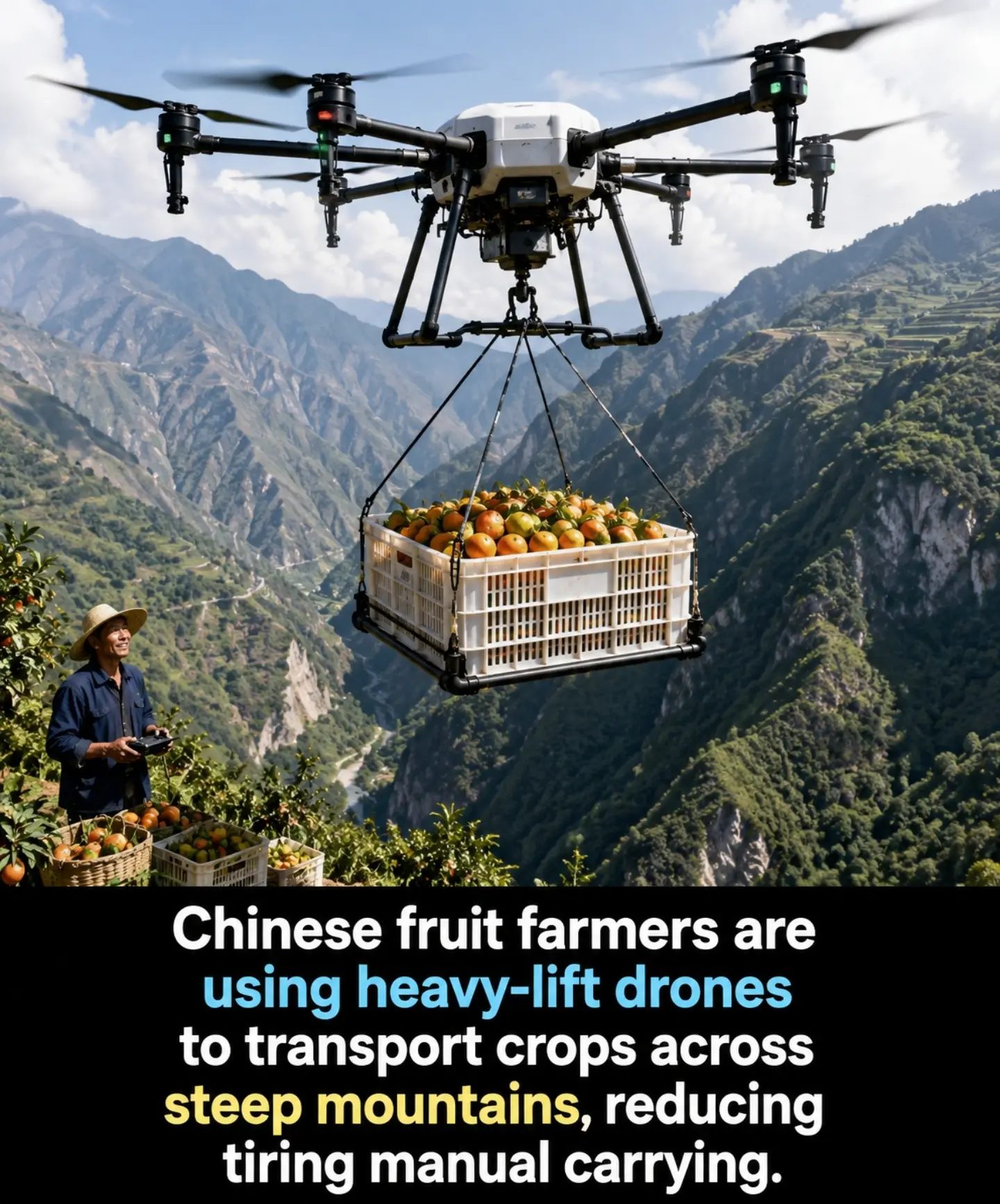 Drones Transforming Farming in Mountainous Regions