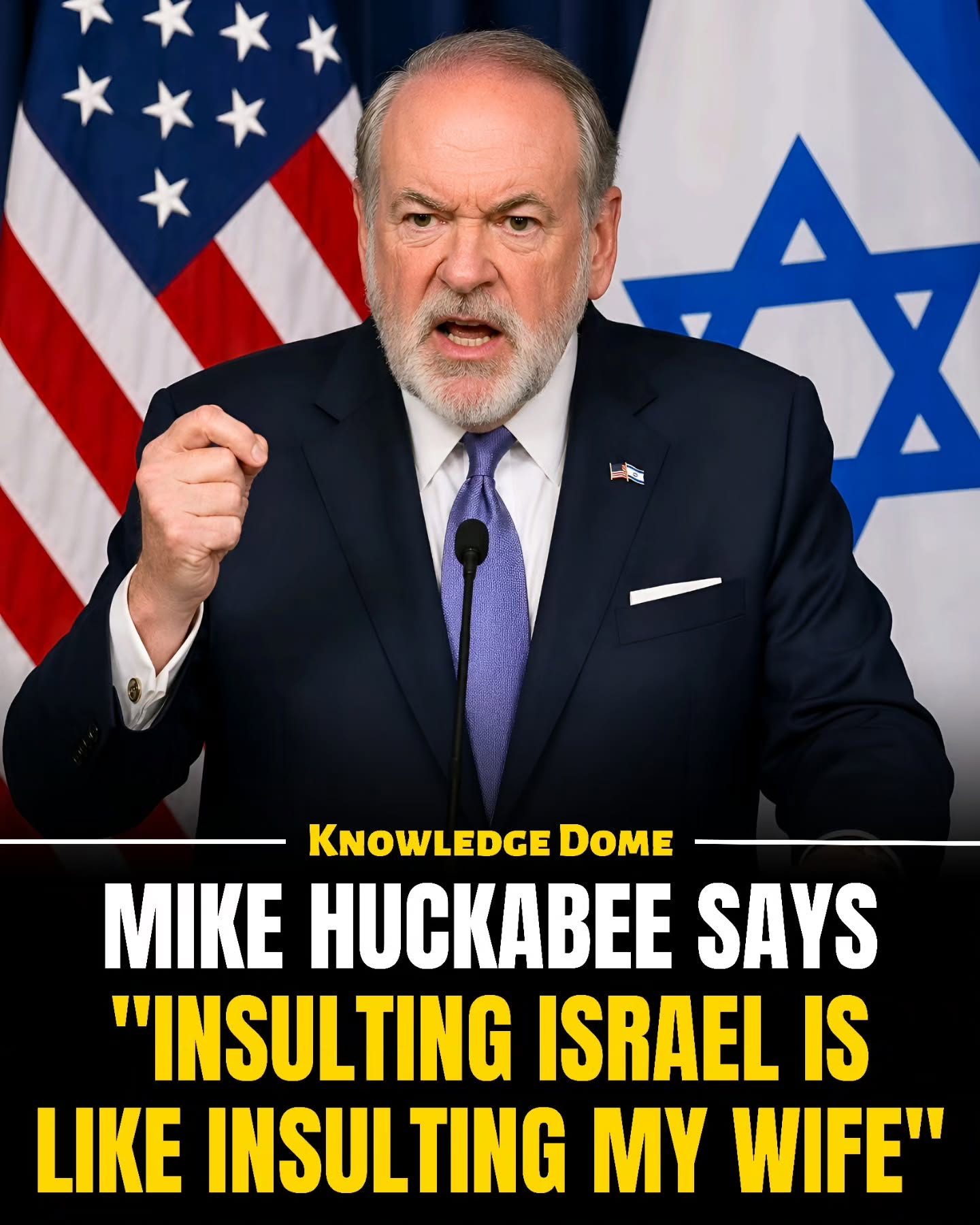 Huckabee's Marriage Analogy Sparks U.S.-Israel Debate