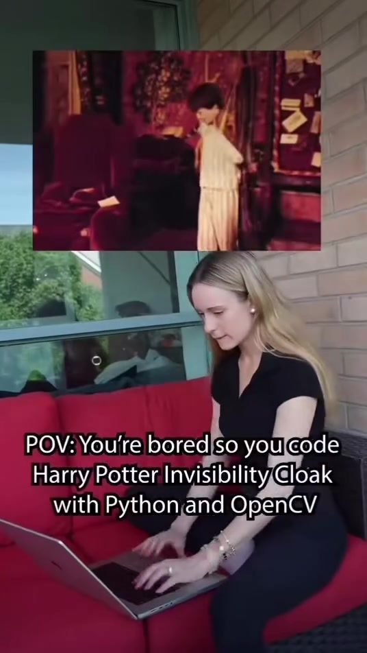 Python Invisibility Cloak: Harry Potter Effect with OpenCV