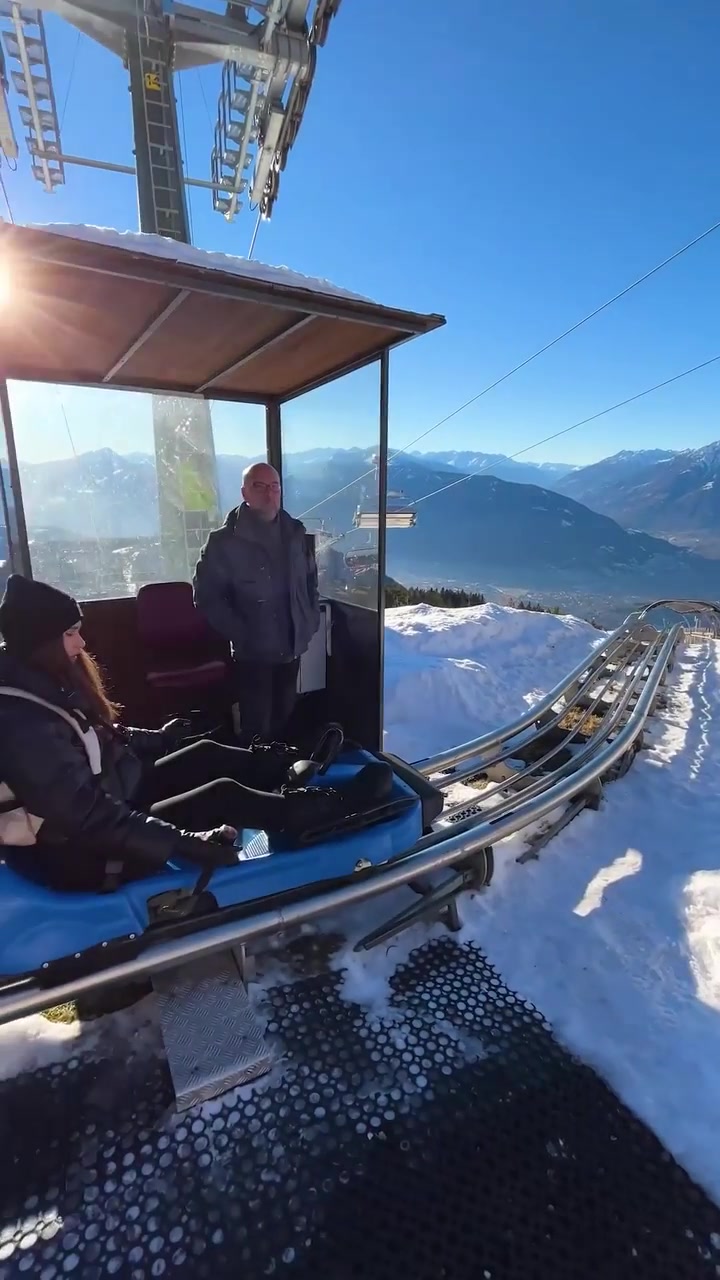 Alpine Coaster Ride: Snowy Track Experience