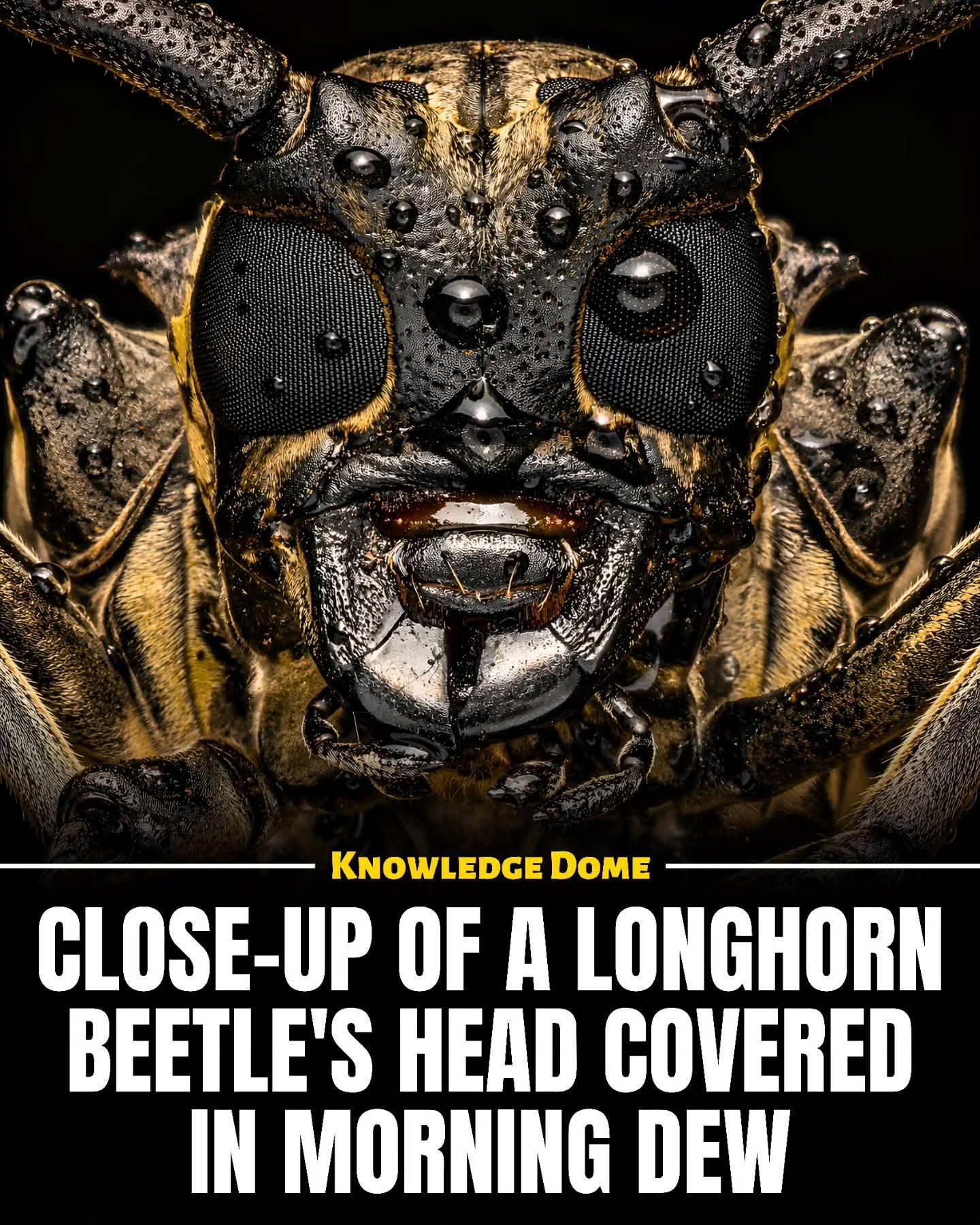 Macro Photography Highlights Longhorn Beetle Details