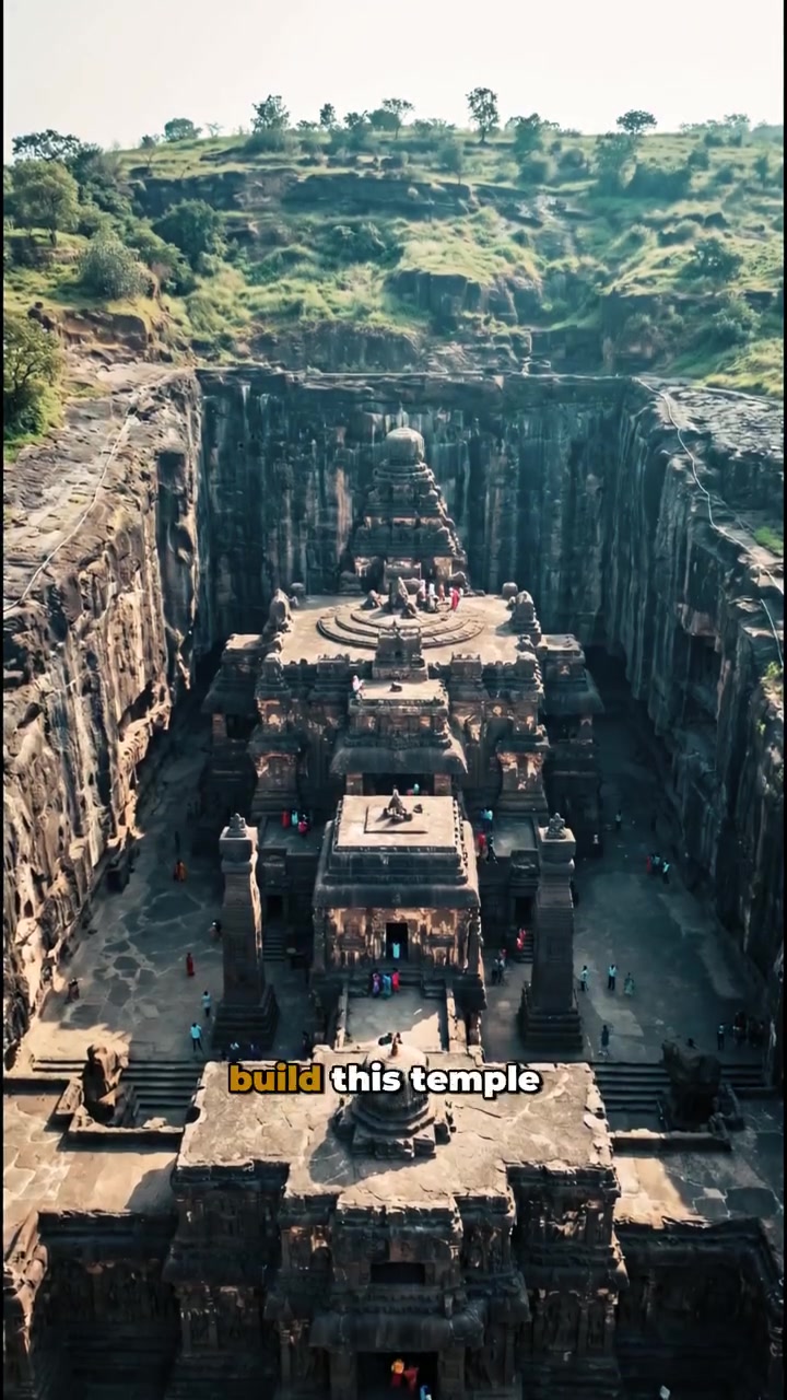 Ellora Caves Carved Temple: Ancient Indian Architecture