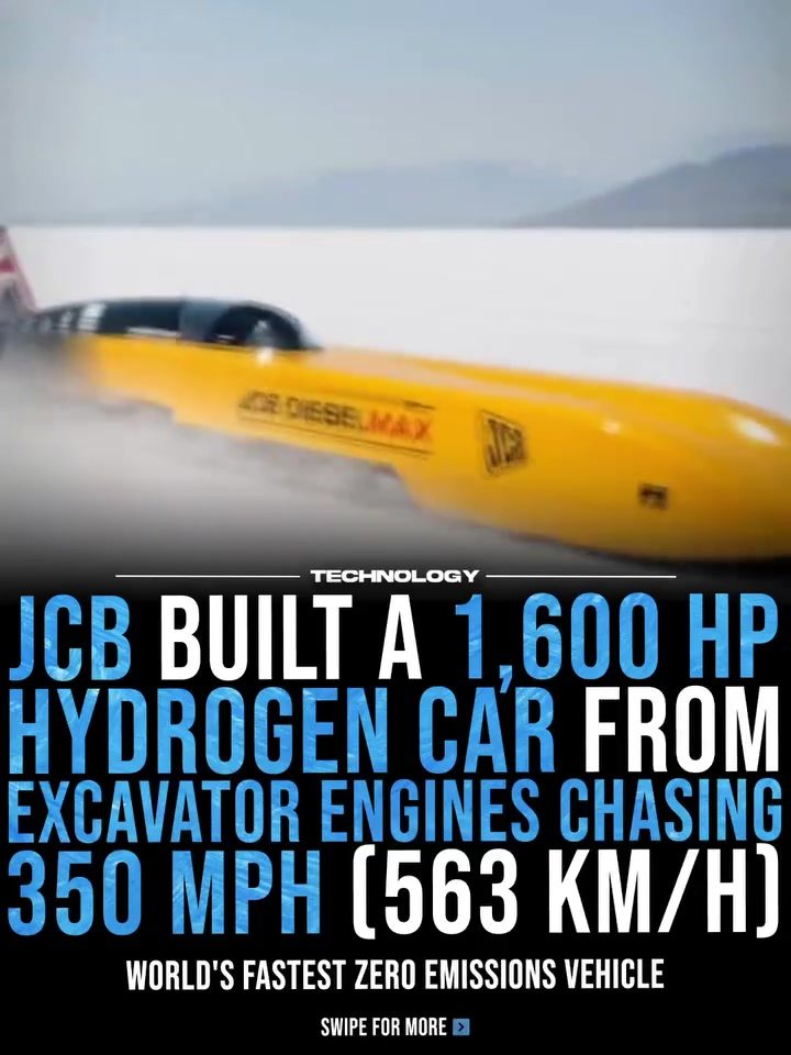 JCB HydroMax: Hydrogen-Powered Car Aims for 350 MPH