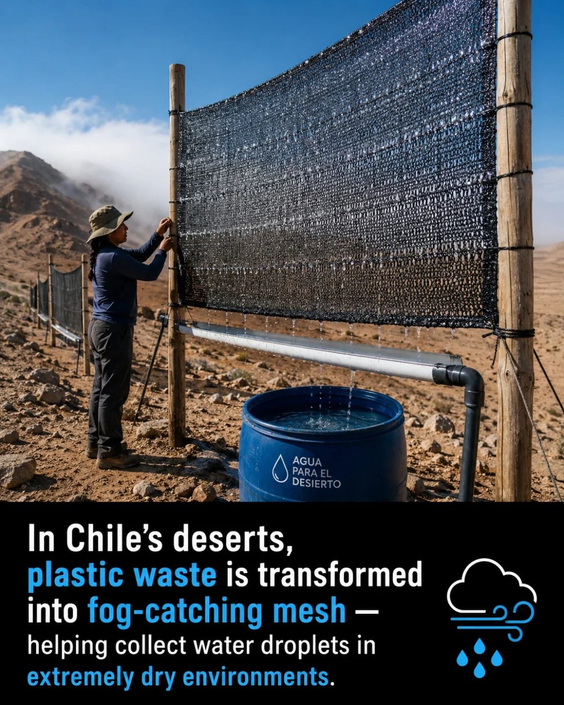 Transforming Plastic Waste into Water in Chile's Deserts