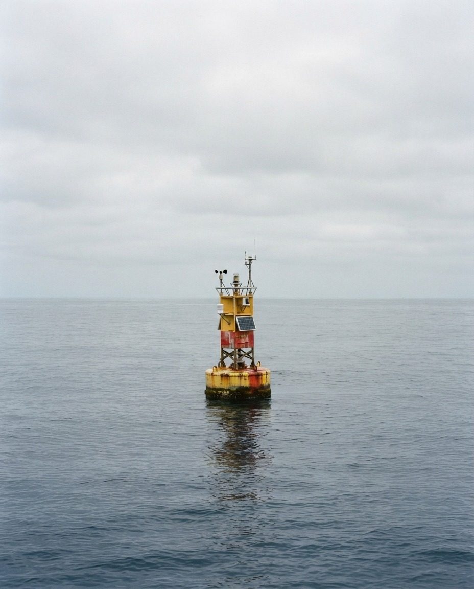 Yellow Red Navigation Buoy: Maritime Marker Guide