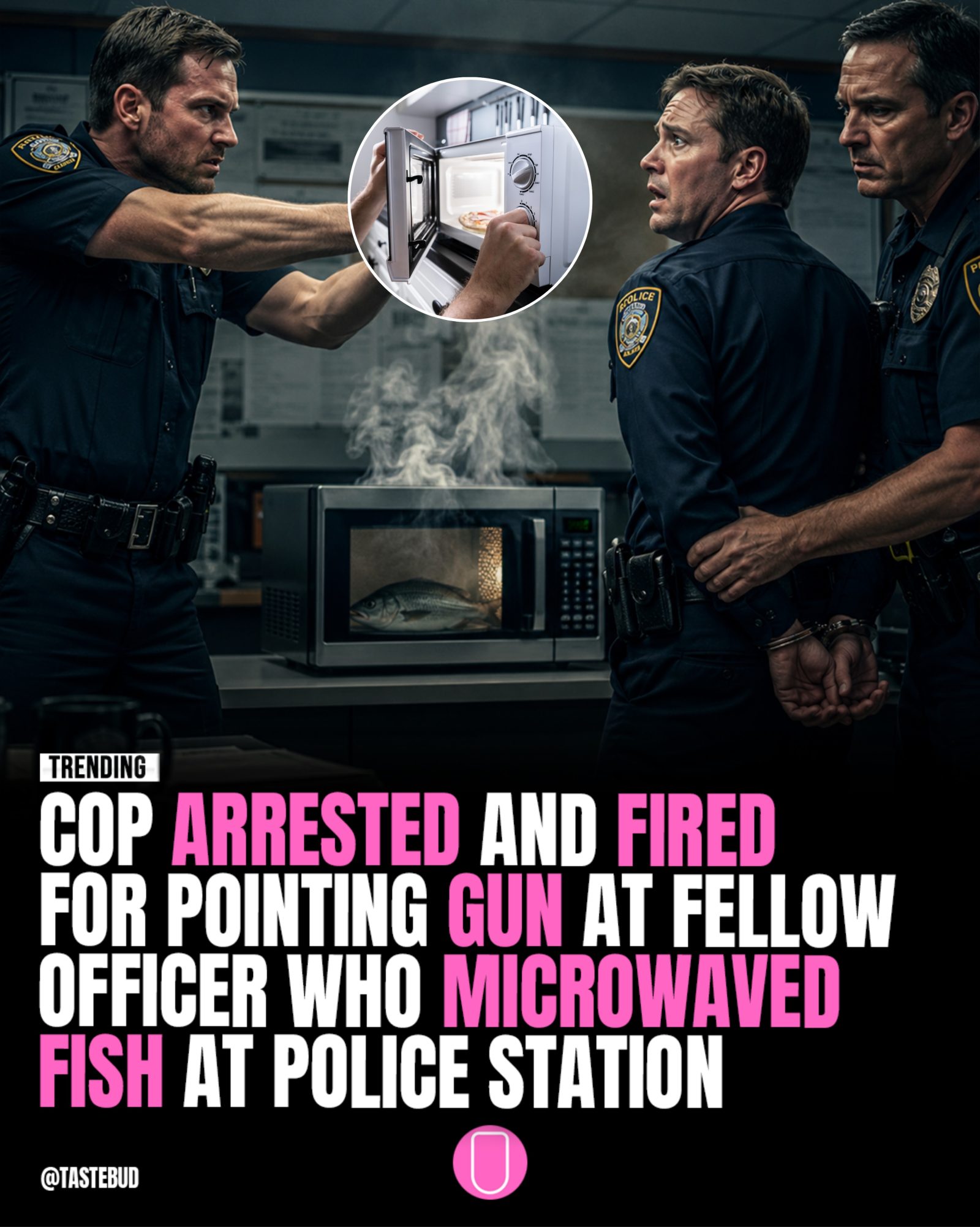 Officer Fired for Workplace Gun Threat Over Microwaved Fish