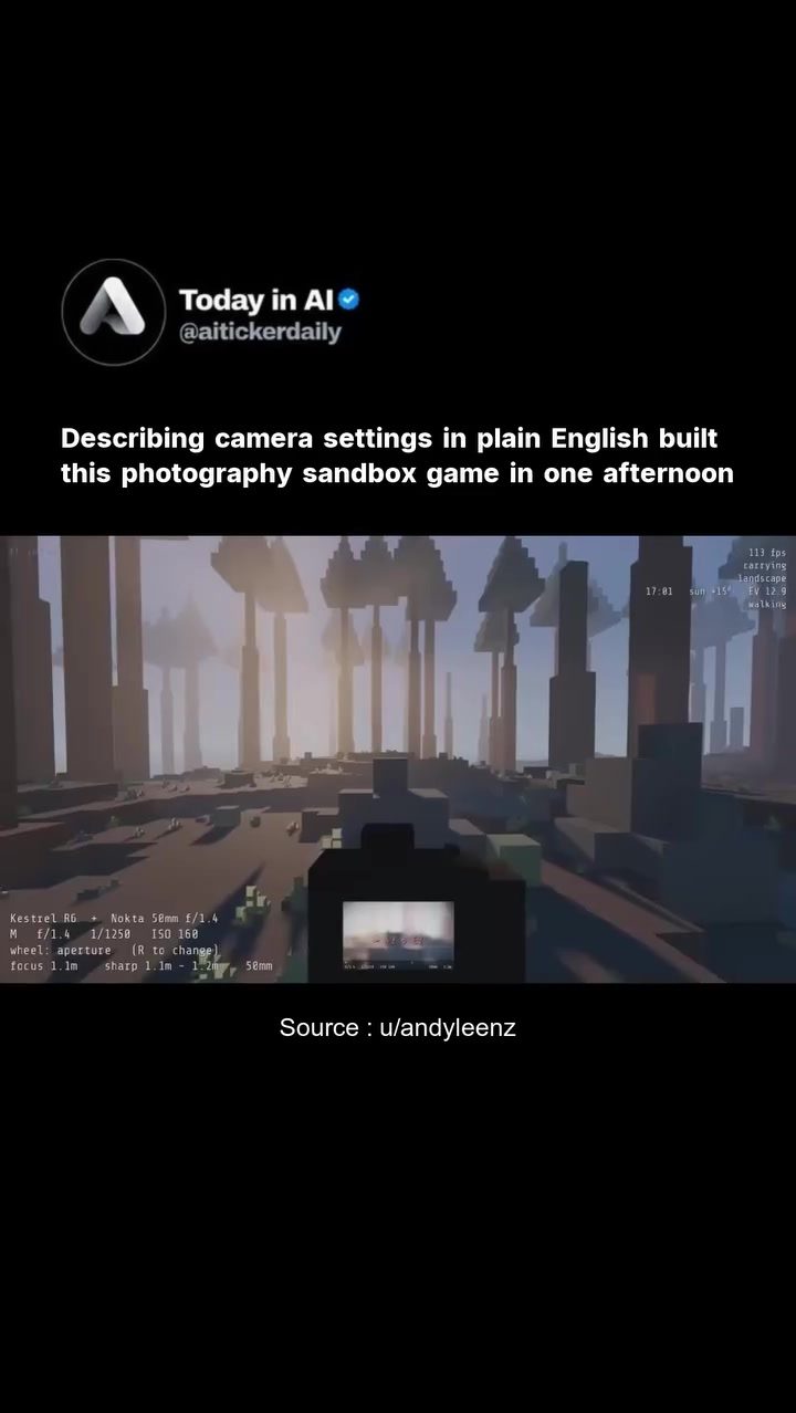 How a Photography Sandbox Game was Built in an Afternoon
