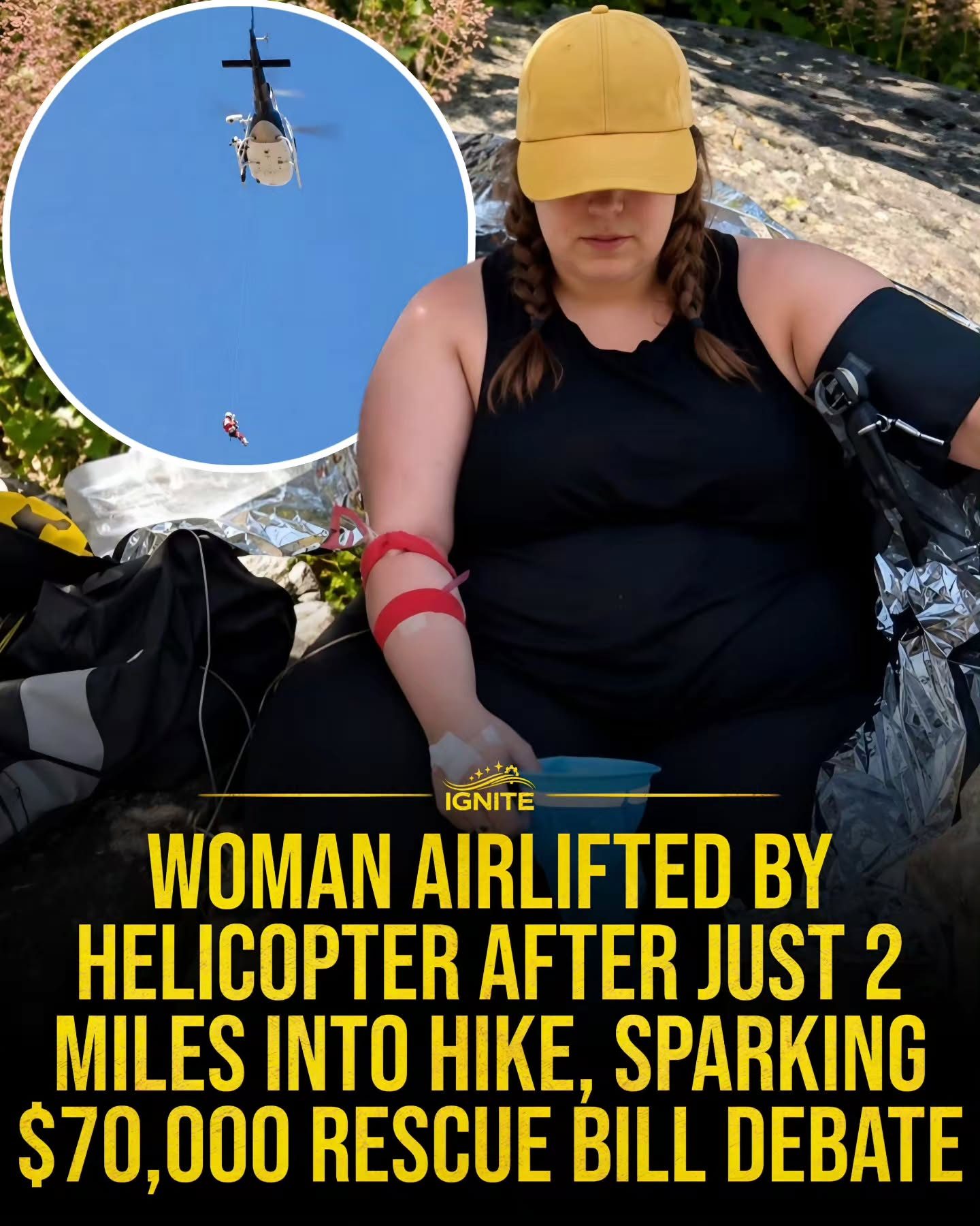 Hiking Rescue Costs Spark Debate After $70,000 Helicopter Airlift