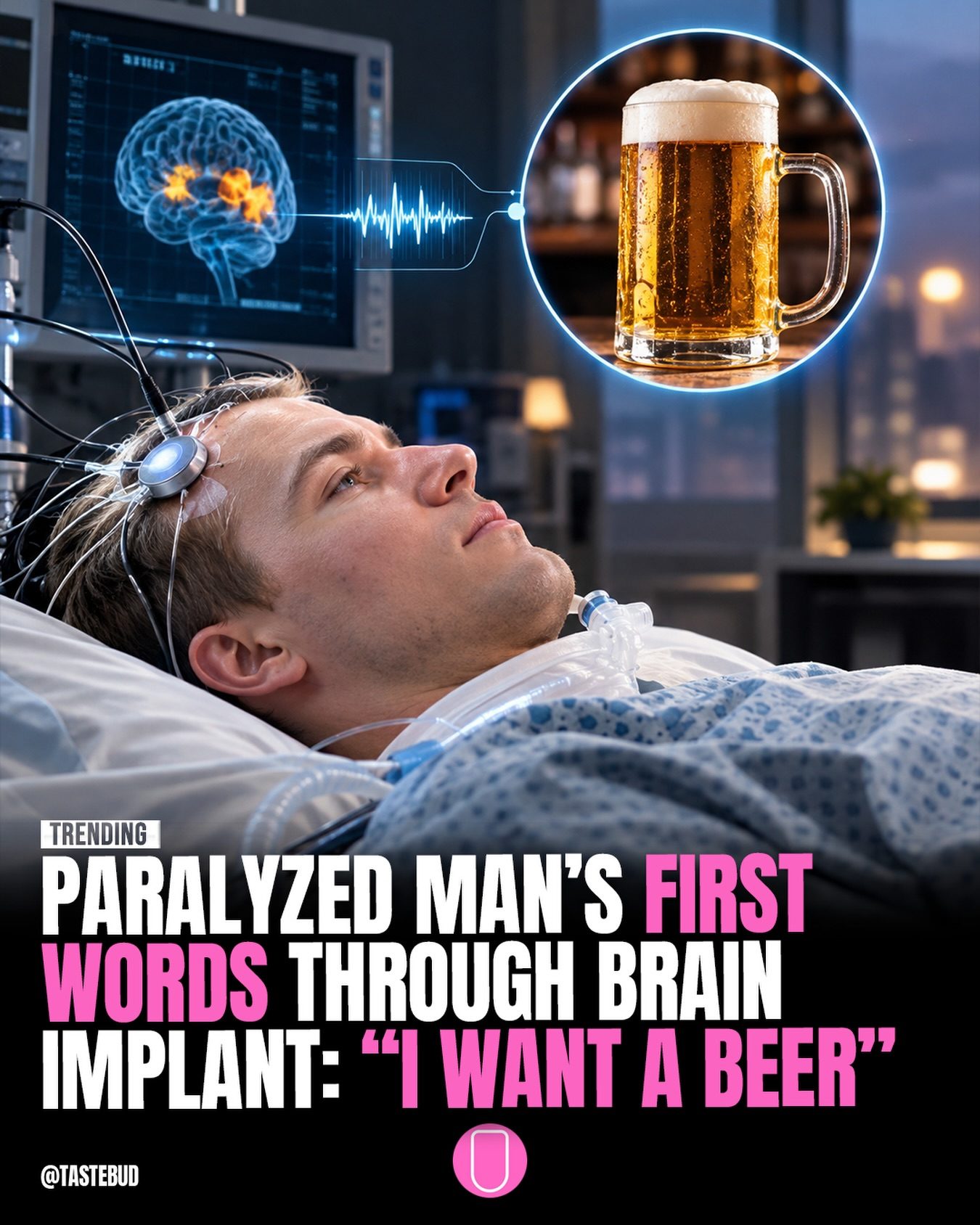 Paralyzed Man's First Words Through Brain Implant