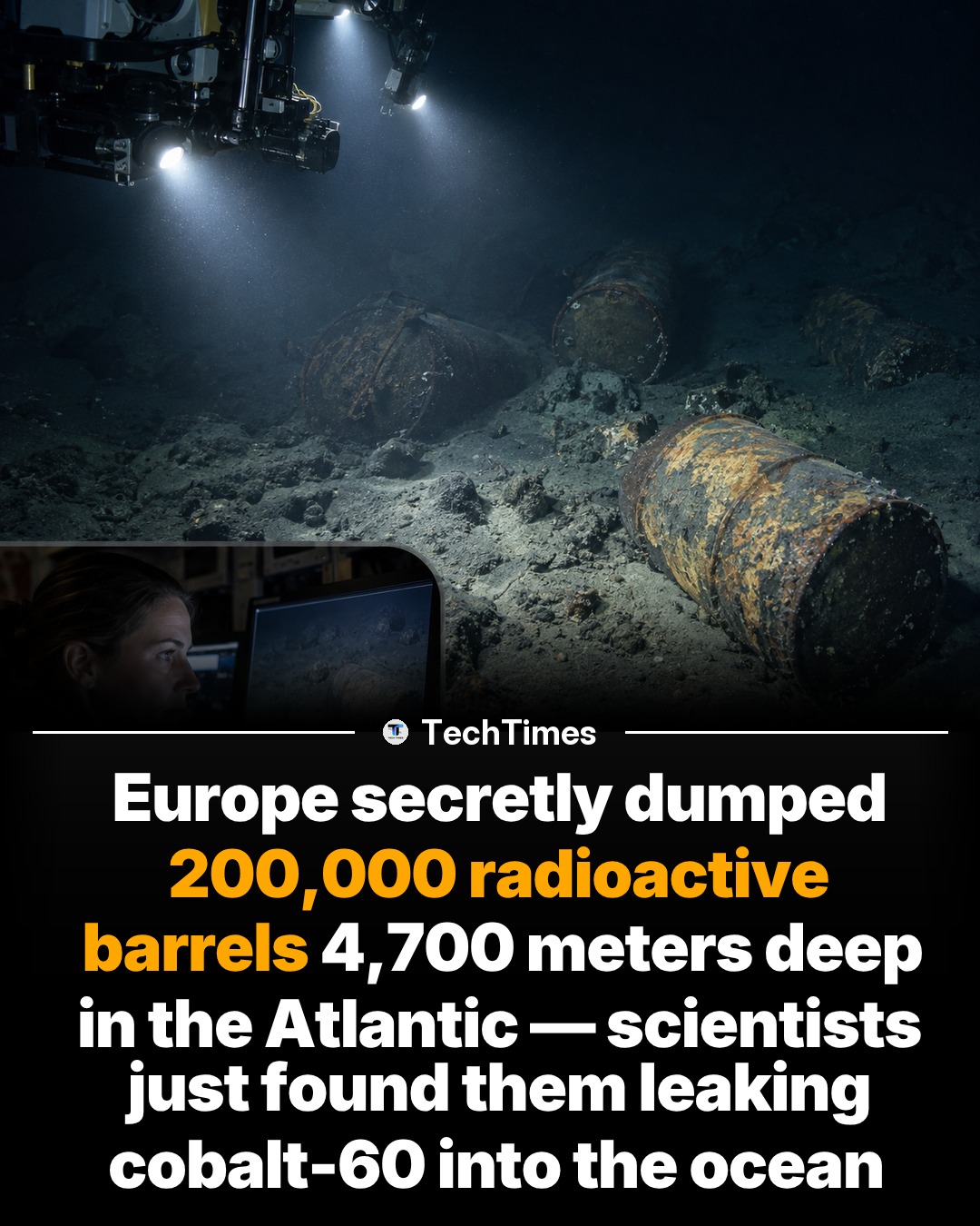 Radioactive Barrels Leaking in Atlantic Ocean