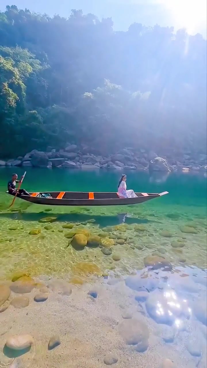 Couple's Peaceful River Boat Ride