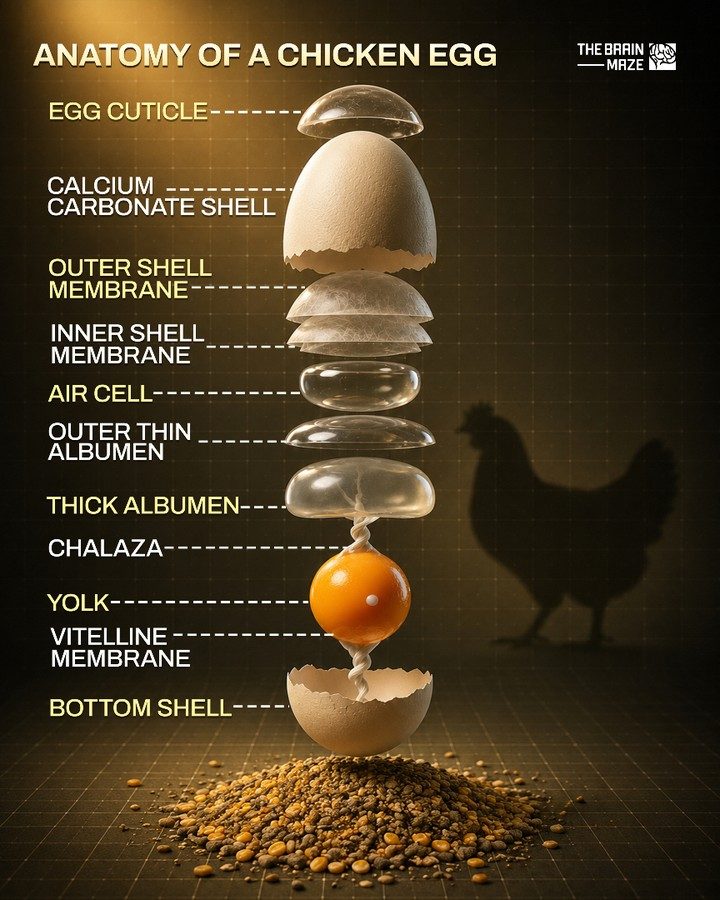 The Intricate Layers of a Chicken Egg