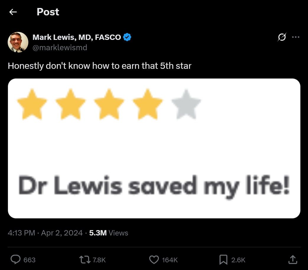 Doctor Mark Lewis Review: A Hilarious 4/5 Star Rave