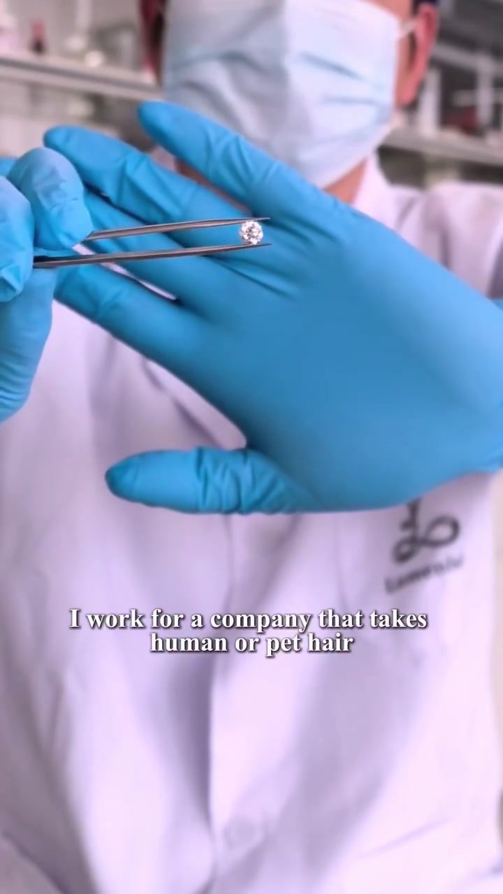 Creating Blue Diamonds from Hair: A Unique Memorial Jewelry Process