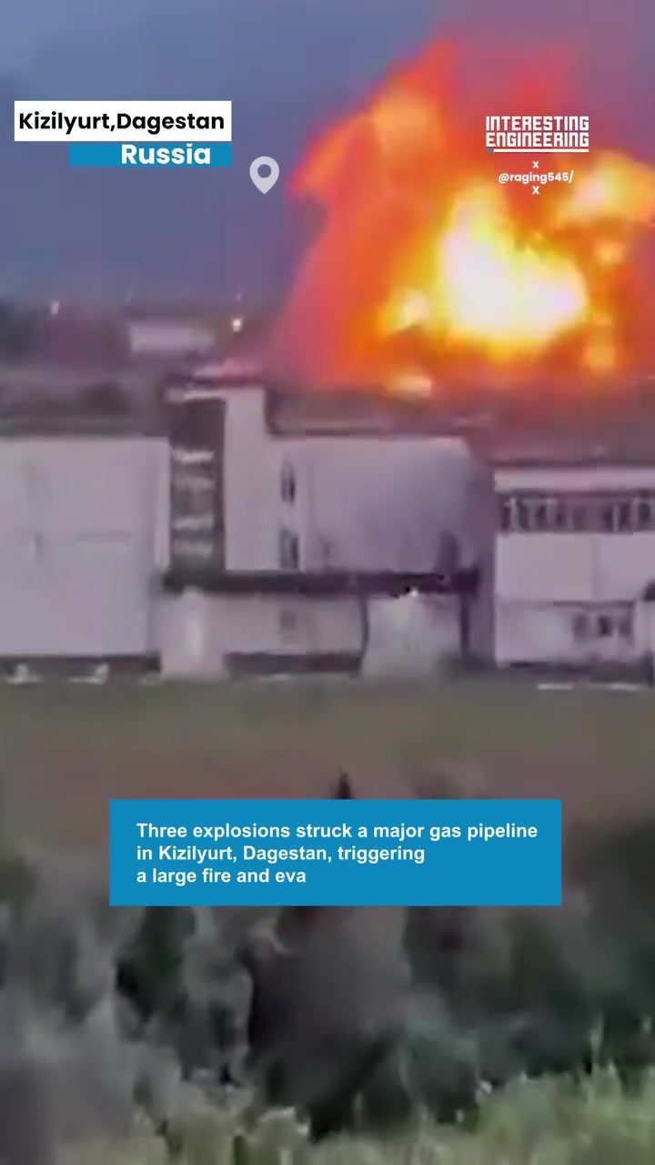 Dagestan Gas Pipeline Explosion: Flames Reach 15 Meters