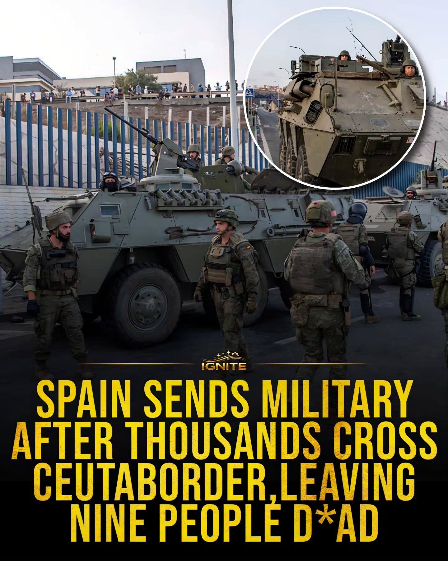 Spanish Military Intervention at Ceuta Border